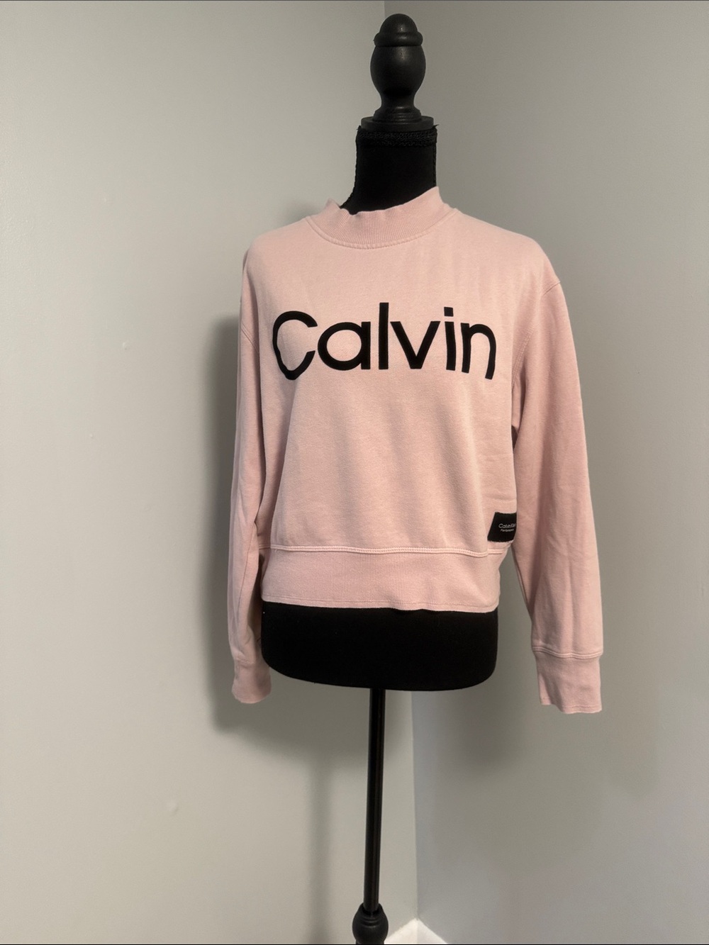Calvin Klein Pink 'Calvin' Logo Sweatshirt